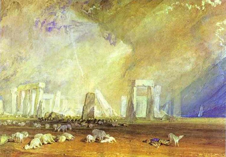 J.M.W. Turner Stonehenge. Norge oil painting art